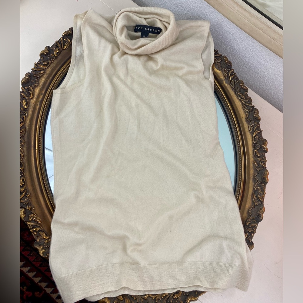 Ralph Lauren cashmere turtleneck vest